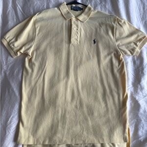 Polo by Ralph Lauren Men's Light Yellow Polo Shirt